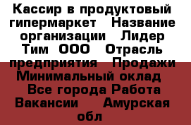 Кассир в продуктовый гипермаркет › Название организации ­ Лидер Тим, ООО › Отрасль предприятия ­ Продажи › Минимальный оклад ­ 1 - Все города Работа » Вакансии   . Амурская обл.